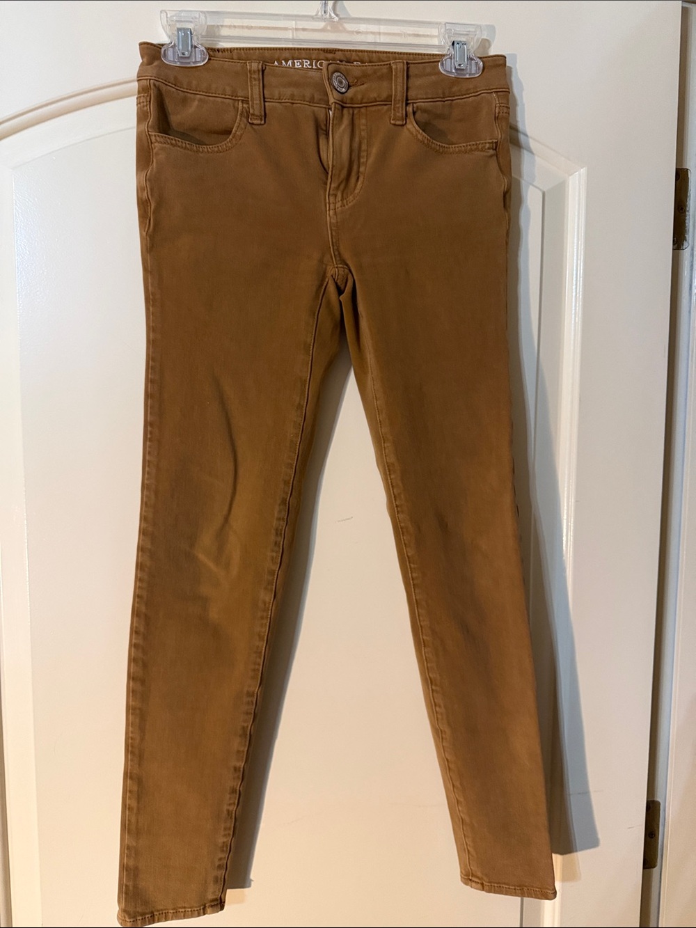 American Eagle Outfitters Women's Tan Skinny Denim Jeans 0